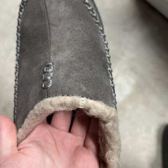 Sorel Falcon Ridge II Slippers Grey Suede Faux Fur Men's Size 9 - Picture 5 of 6